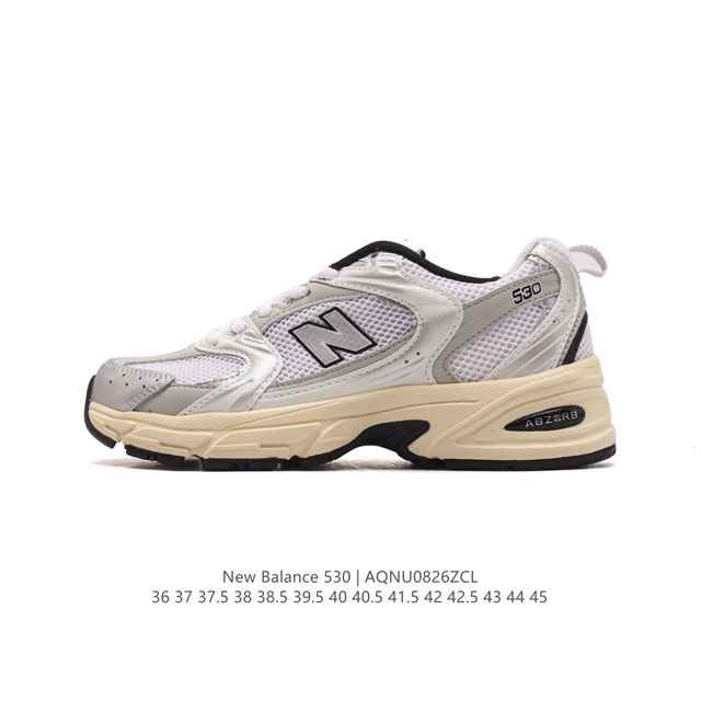 真标 新百伦 Nb530 New Balance 530 复跑古鞋nb530这鞋双确实是nb家经复典古款式之一，以全科新技诠释，成打功造530鞋款。鞋面保在持5