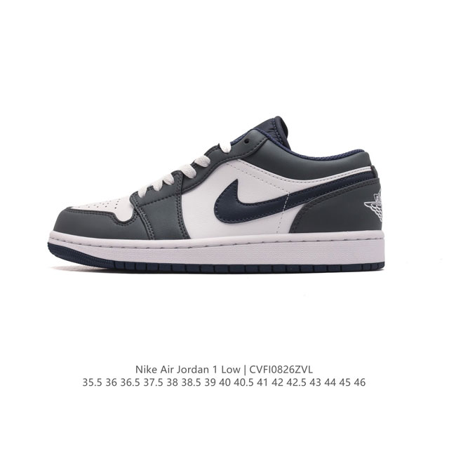 耐克 乔丹air Jordan 1 Low Aj1 乔1 乔丹1代aj1 低帮复古文化休闲运动篮球鞋。从1985 年面世的元年款汲取设计灵感，采用简洁大方的经典