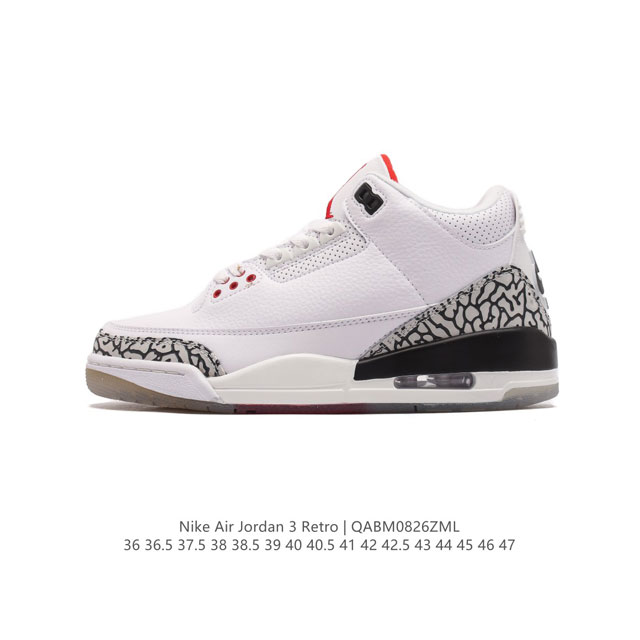 公司级 耐克 乔丹 Aj3 耐克 Nike Air Jordan 3 Retro Se 乔3 复刻篮球鞋 乔丹3代 三代 男女子运动鞋，作为 Aj 系列中广受认