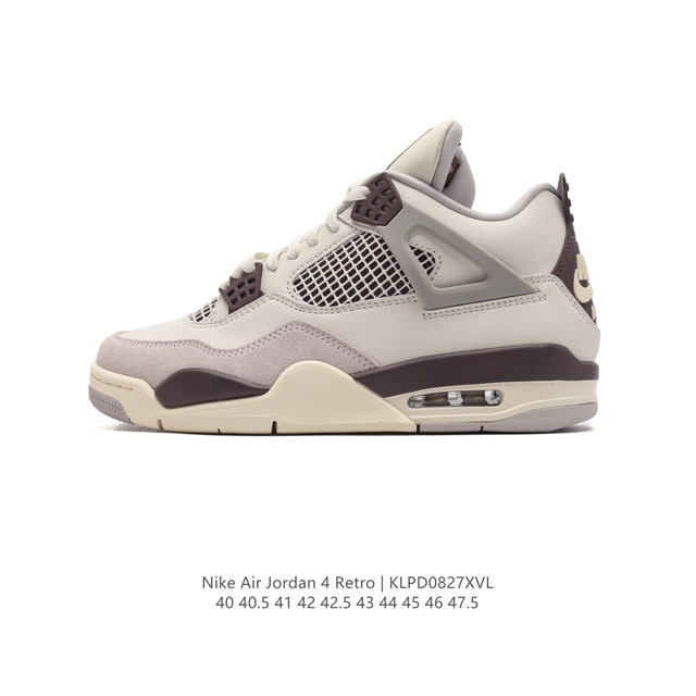 公司级 耐克 Nike Air Jordan 4 Retro Og迈克尔 乔丹aj4代乔4 中帮复古休闲运动文化篮球鞋。秉承轻量化的速度型篮球鞋设计思想完成设计