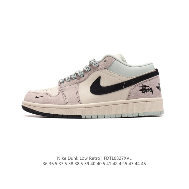 公司级 耐克 Nike Dunk Low Retro 运动鞋复古板鞋 北脸 北面 联名。作为 80 年代经典篮球鞋款，起初专为硬木球场打造，后来成为席卷街头的时