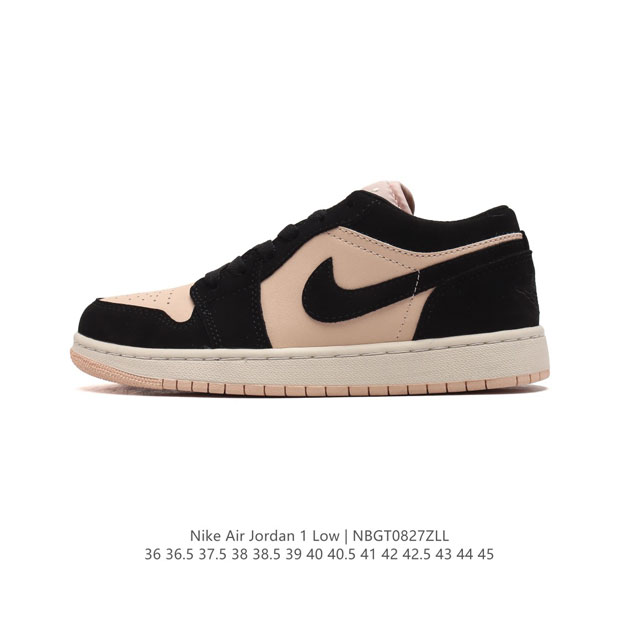 耐克 乔丹air Jordan 1 Low Aj1 乔1 乔丹1代aj1 低帮复古文化休闲运动篮球鞋。从1985 年面世的元年款汲取设计灵感，采用简洁大方的经典