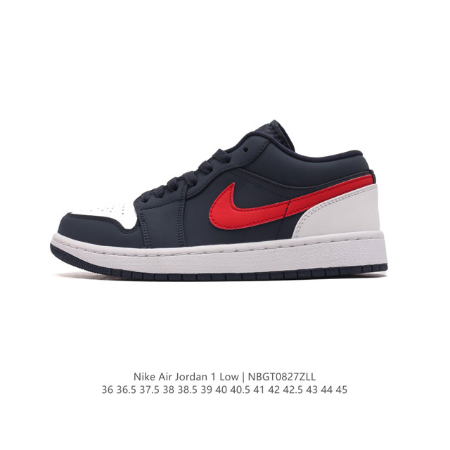 耐克 乔丹air Jordan 1 Low Aj1 乔1 乔丹1代aj1 低帮复古文化休闲运动篮球鞋。从1985 年面世的元年款汲取设计灵感，采用简洁大方的经典