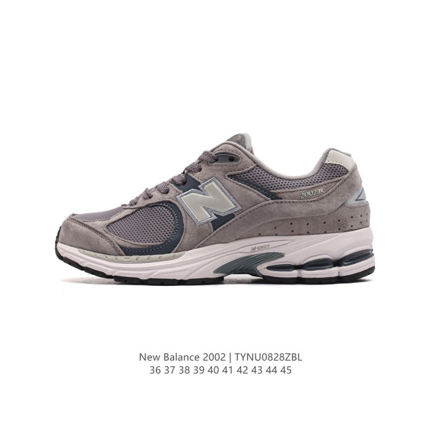 新百伦 New Balance 2002R 跑鞋 男女运动鞋 潮老爹鞋。沿袭了面世之初的经典科技，以 Encap 中底配以升级版 N-Ergy 缓震物料。鞋面则