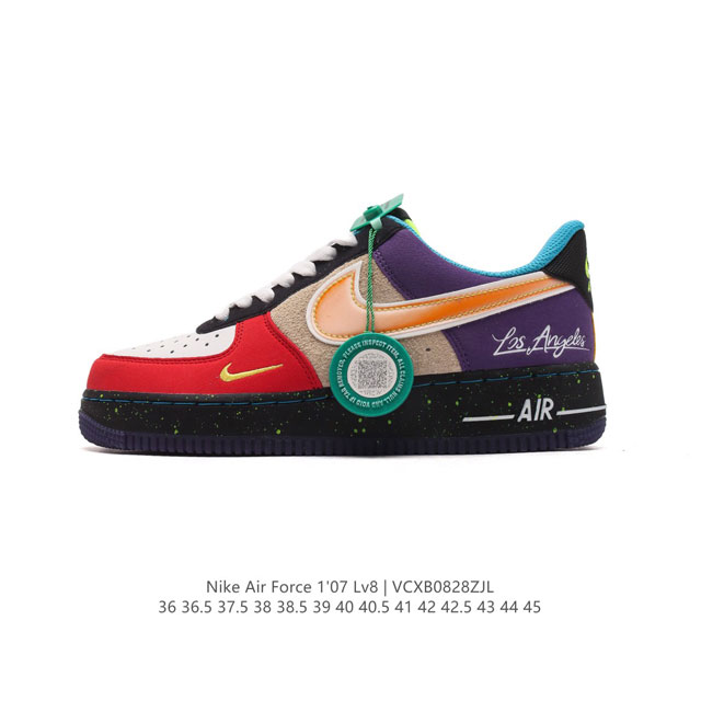 公司级 附赠送logo清洁刷 Af1耐克 Nike Air Force 1 ‘07 Low 空军一号厚底增高百搭休闲运动板鞋 原楦头原纸板 打造纯正空军版型，专