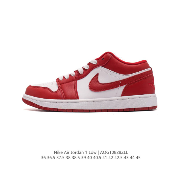 耐克 乔丹air Jordan 1 Low Aj1 乔1 乔丹1代aj1 低帮复古文化休闲运动篮球鞋。从1985 年面世的元年款汲取设计灵感，采用简洁大方的经典