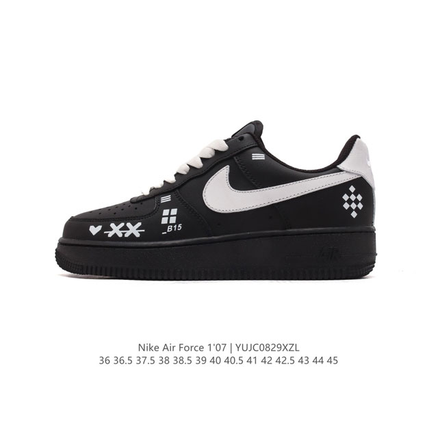 公司级 Af1耐克 Nike Air Force 1 ‘07 Low 空军一号 气垫厚底增高百搭运动板鞋 原楦头原纸板 打造纯正空军版型，专注外贸渠道 全掌内置