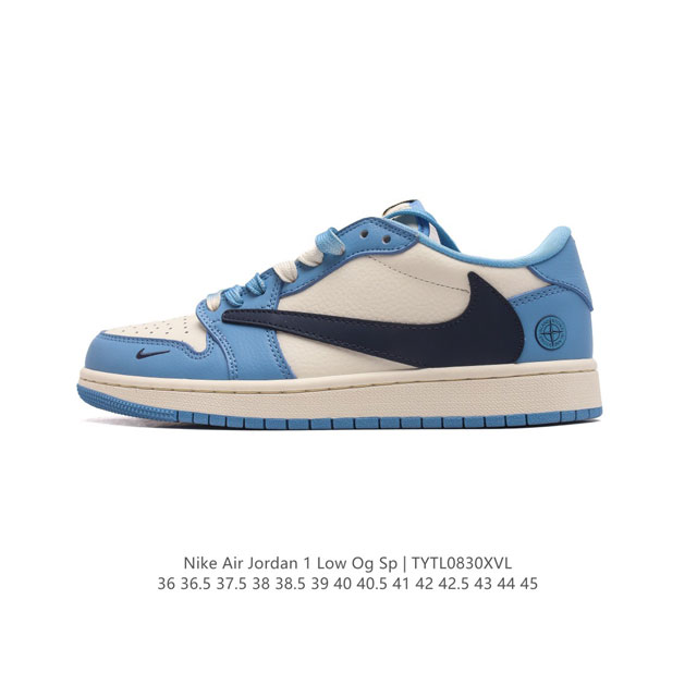 公司级 耐克 Nike Air Jordan 1 Low Og Sp Military Blue Aj1乔1 倒勾 解构绑带 双鞋带 低帮篮球鞋 Aj1 乔丹1