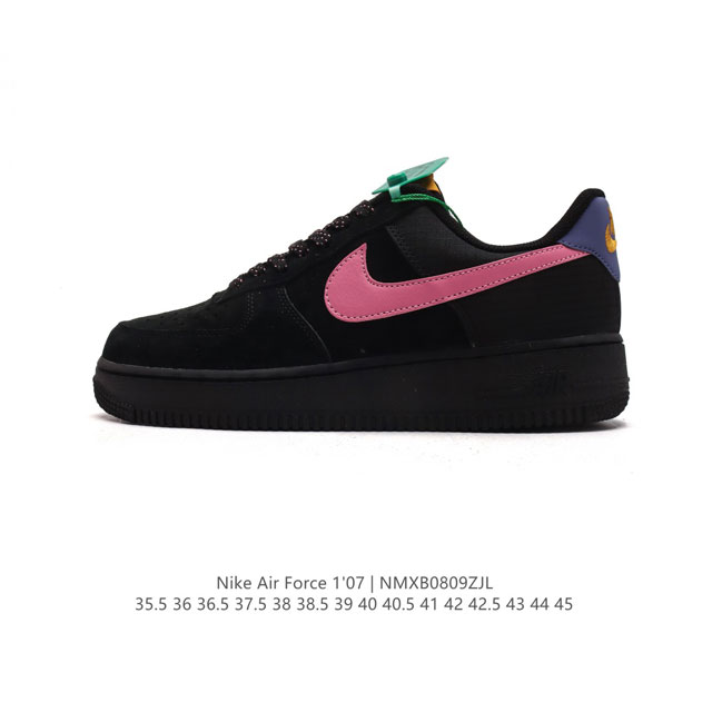 公司级 附赠送logo清洁刷 Af1耐克 Nike Air Force 1 ‘07 Low 空军一号厚底增高百搭休闲运动板鞋 原楦头原纸板 打造纯正空军版型，专