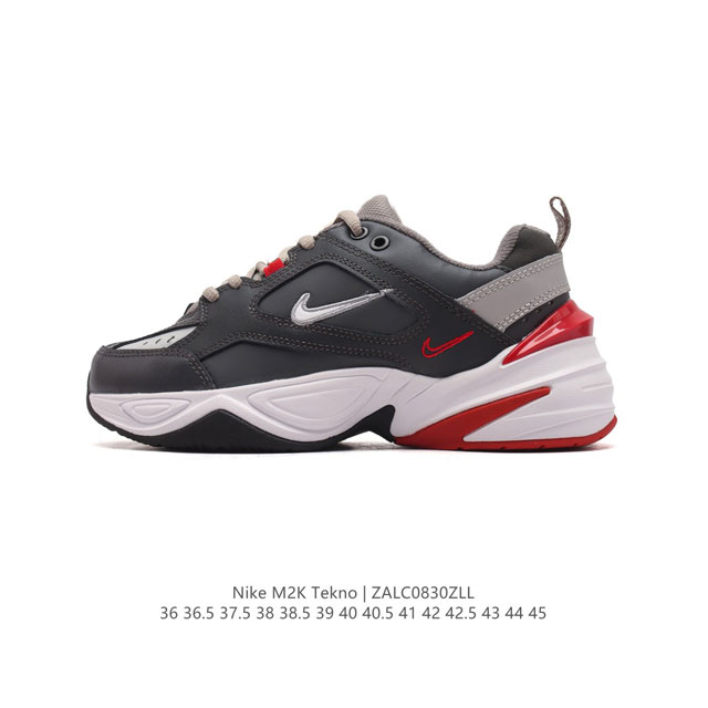 耐克 Nike M2K Tekno 男女子运动鞋厚底老爹鞋经典复古休闲慢跑鞋 ，从 Monarch 系列汲取灵感，以太空时代细节演绎未来风范。分层鞋面借鉴自元年