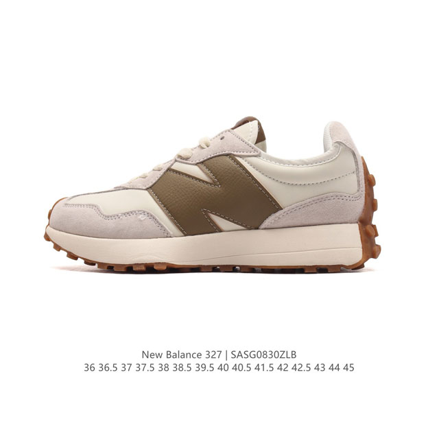 真标 Nb 新百伦 New Balance 327系列复古休闲运动慢跑鞋时尚男女运动鞋 以更纯粹的复古风格设计打造的全新造型 侧身还以解构设计，将 N 字标志以