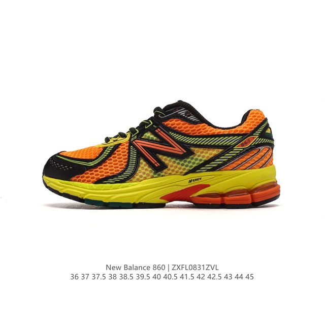 真标 Nb 新百伦 New Balance Ml860 V2 系列复古老爹风休闲运动慢跑。采用丝光猪巴皮革拼接透气网眼织物鞋面t-Beam大底提供足步弓支撑，保