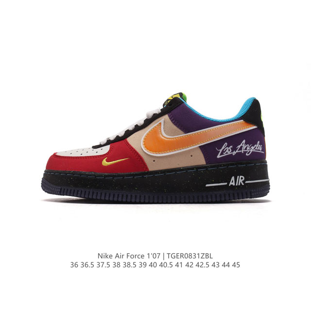 公司级 Af1耐克 Nike Air Force 1 ‘07 Low 空军一号 厚底增高百搭运动板鞋 原楦头原纸板 打造纯正空军版型，专注外贸渠道 全掌内置蜂窝