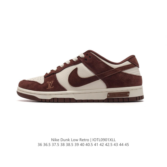 公司级 耐克 Nike Dunk Low Retro 运动鞋复古板鞋。作为 80 年代经典篮球鞋款，起初专为硬木球场打造，后来成为席卷街头的时尚标杆，现以经典细