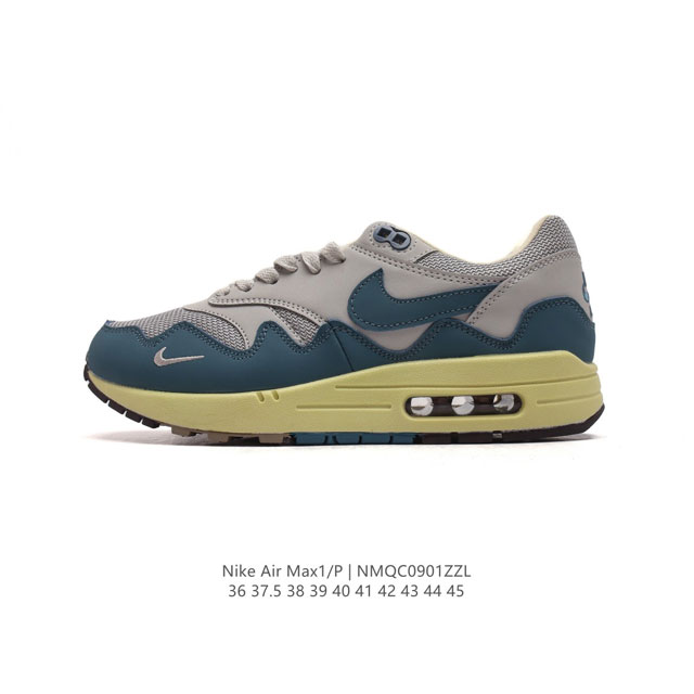 耐克 Nike Air Max 1 P 男女子运动鞋缓震慢跑鞋，由 Nike 与阿姆斯特丹服饰品牌 Patta 联袂打造，将你挚爱的经典外观与荷兰品牌的反叛精神