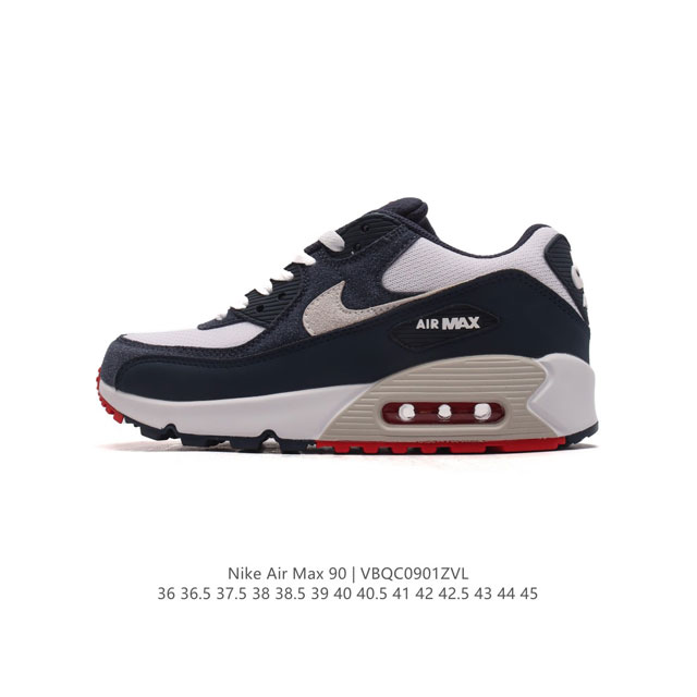 Nike耐克运动鞋 Air Max 90 健身运动跑鞋休闲鞋 复古风十足！Air Max 90 作为 Nike 旗下最经典的鞋型之一，凭借着百搭的造型，获得众多