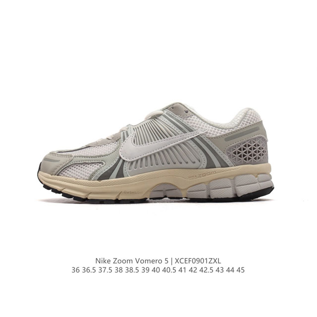 Nike 耐克夏季 Zoom Vomero 5 运动鞋休闲训练跑步鞋。Nike Zoom Vomero 5 男女子运动鞋妥帖包覆足部，提供透气支撑效果。耐穿材料