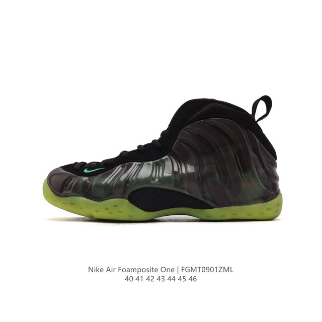 公司级 耐克nike Air Foamposite One 时尚运动鞋潮篮球鞋，是一双内场的后卫战靴，97年1月份首期发行，使用foamposite一次成型的喷