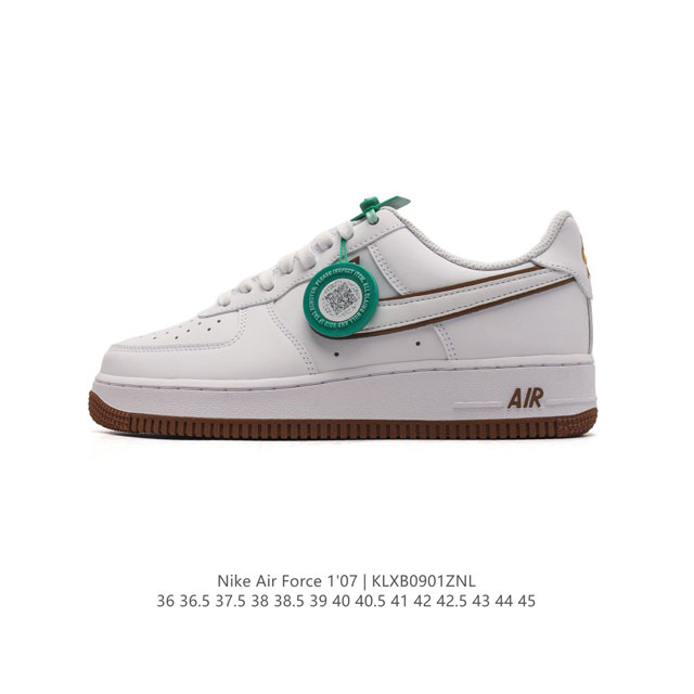 公司级 附赠送logo清洁刷 Af1耐克 Nike Air Force 1 ‘07 Low 空军一号厚底增高百搭休闲运动板鞋 原楦头原纸板 打造纯正空军版型，专