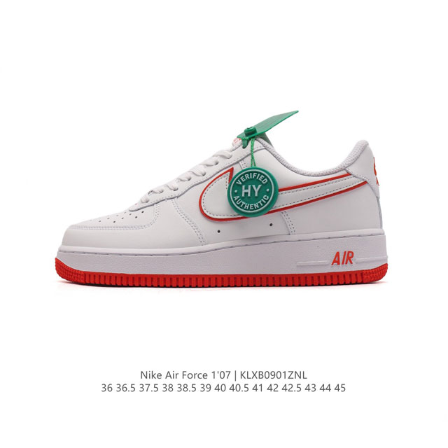 公司级 附赠送logo清洁刷 Af1耐克 Nike Air Force 1 ‘07 Low 空军一号厚底增高百搭休闲运动板鞋 原楦头原纸板 打造纯正空军版型，专