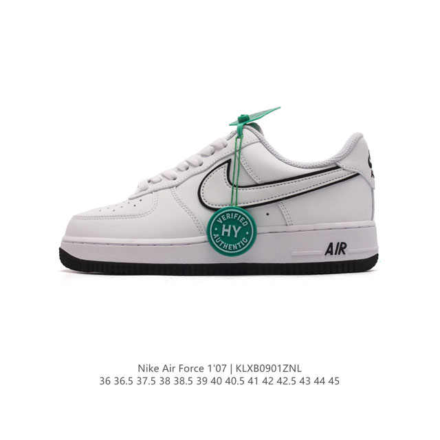 公司级 附赠送logo清洁刷 Af1耐克 Nike Air Force 1 ‘07 Low 空军一号厚底增高百搭休闲运动板鞋 原楦头原纸板 打造纯正空军版型，专