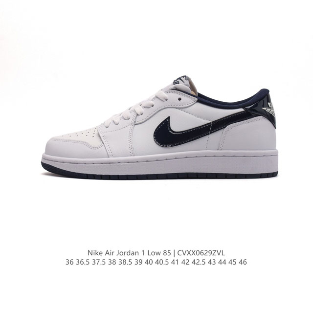 公司级头层皮耐克 乔丹air Jordan 1 Low Aj1 乔1 乔丹1代aj1 低帮复古文化休闲运动篮球鞋。从1985 年面世的元年款汲取设计灵感，采用简