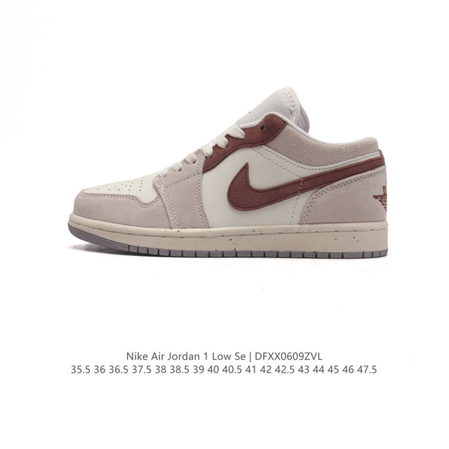 公司级头层皮耐克 乔丹air Jordan 1 Low Aj1 乔1 乔丹1代aj1 低帮复古文化休闲运动篮球鞋。从1985 年面世的元年款汲取设计灵感，采用简 - 点击图像关闭