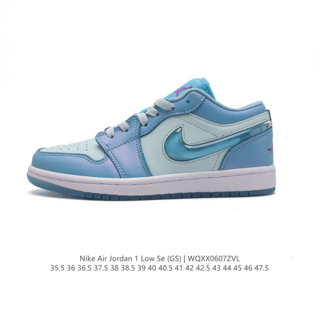 公司级头层皮耐克 乔丹air Jordan 1 Low Aj1 乔1 乔丹1代aj1 低帮复古文化休闲运动篮球鞋。从1985 年面世的元年款汲取设计灵感，采用简