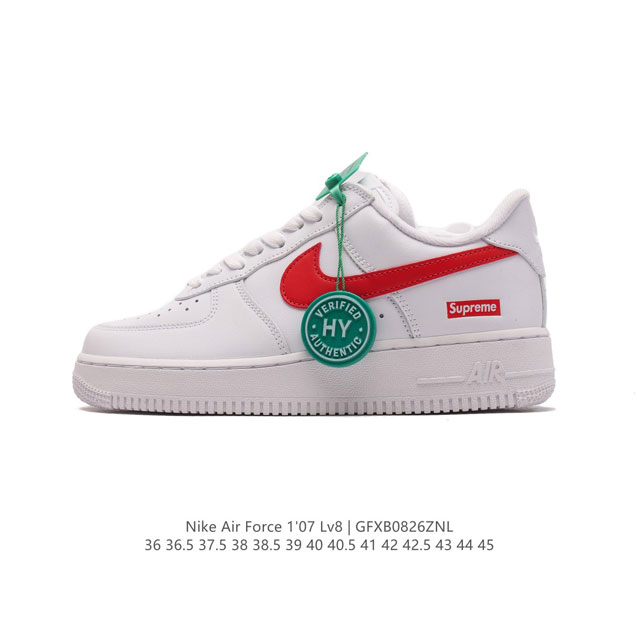 公司级 附赠送logo清洁刷 Af1耐克 Nike Air Force 1 ‘07 Low 空军一号厚底增高百搭休闲运动板鞋 原楦头原纸板 打造纯正空军版型，专