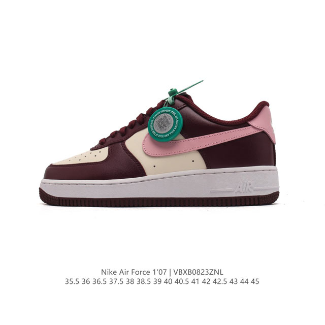 公司级 附赠送logo清洁刷 Af1耐克 Nike Air Force 1 ‘07 Low 空军一号厚底增高百搭休闲运动板鞋 原楦头原纸板 打造纯正空军版型，专