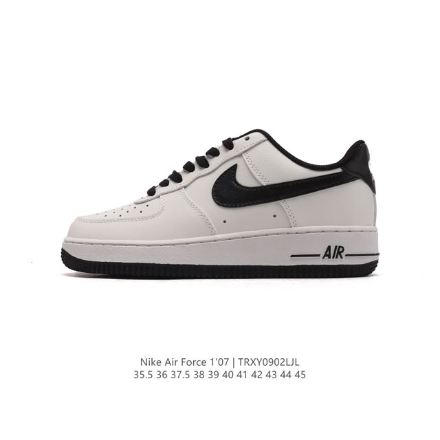 全二层皮 耐克 Nike Air Force 1 '07 Low 空军一号含气垫 满钻 低帮百搭厚底增高休闲运动板鞋。柔软、弹性十足的缓震性能和出色的中底设计，