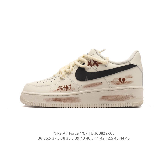 公司级 Af1耐克 Nike Air Force 1 ‘07 Low 空军一号 解构绑带 双鞋带 气垫厚底增高百搭运动板鞋 原楦头原纸板 打造纯正空军版型，专注