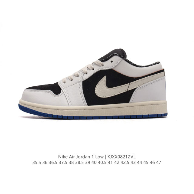 公司级头层皮耐克 乔丹air Jordan 1 Low Aj1 乔1 乔丹1代aj1 低帮复古文化休闲运动篮球鞋。从1985 年面世的元年款汲取设计灵感，采用简