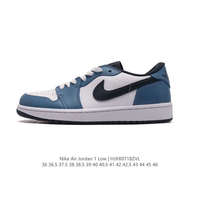 公司级头层皮耐克 乔丹air Jordan 1 Low Aj1 乔1 乔丹1代aj1 低帮复古文化休闲运动篮球鞋。从1985 年面世的元年款汲取设计灵感，采用简