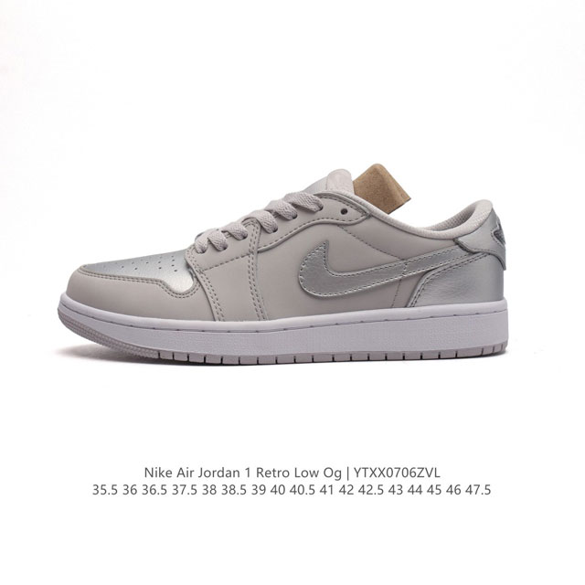 公司级头层皮耐克 乔丹air Jordan 1 Low Aj1 乔1 乔丹1代aj1 低帮复古文化休闲运动篮球鞋。从1985 年面世的元年款汲取设计灵感，采用简