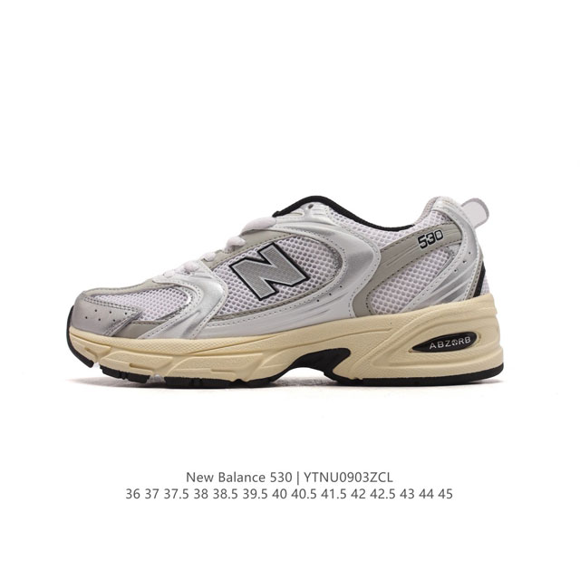 真标 新百伦 Nb530 New Balance 530 复跑古鞋nb530这鞋双确实是nb家经复典古款式之一，以全科新技诠释，成打功造530鞋款。鞋面保在持5