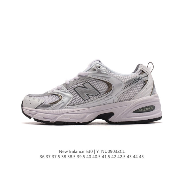 真标 新百伦 Nb530 New Balance 530 复跑古鞋nb530这鞋双确实是nb家经复典古款式之一，以全科新技诠释，成打功造530鞋款。鞋面保在持5