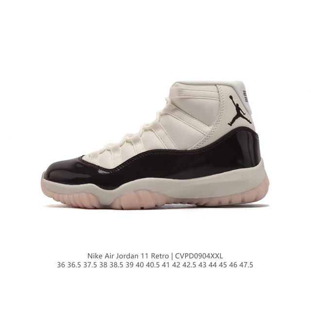 公司级 耐克乔丹11代 Nike Air Jordan 11 Retro 复刻男女运动鞋 Aj11代经典设计，深受球员与球迷喜爱。Jordan 乔丹 采用漆皮牛