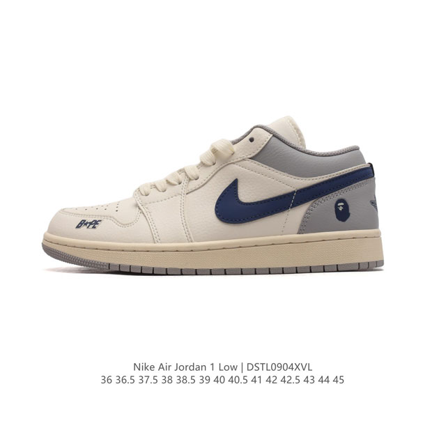 公司级 耐克 乔丹air Jordan 1 Low Aj1 乔1 乔丹1代aj1 低帮复古文化休闲运动篮球鞋。从1985 年面世的元年款汲取设计灵感，采用简洁大