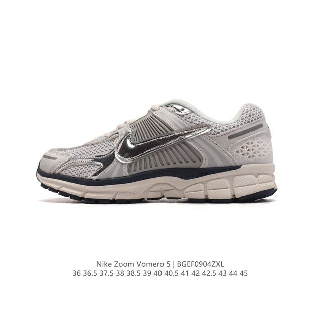 Nike 耐克夏季 Zoom Vomero 5 运动鞋休闲训练跑步鞋。Nike Zoom Vomero 5 男女子运动鞋妥帖包覆足部，提供透气支撑效果。耐穿材料