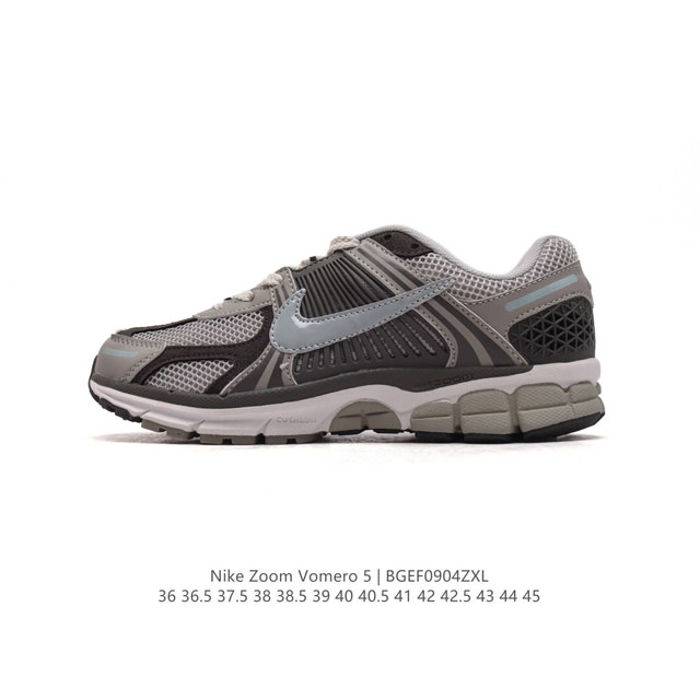 Nike 耐克夏季 Zoom Vomero 5 运动鞋休闲训练跑步鞋。Nike Zoom Vomero 5 男女子运动鞋妥帖包覆足部，提供透气支撑效果。耐穿材料