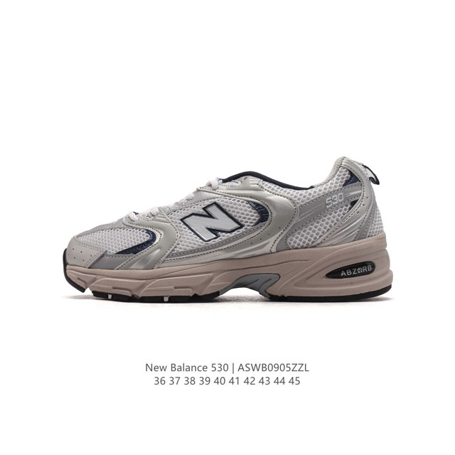 真标 新百伦 Nb530 New Balance 530 复跑古鞋nb530这鞋双确实是nb家经复典古款式之一，以全科新技诠释，成打功造530鞋款。鞋面保在持5