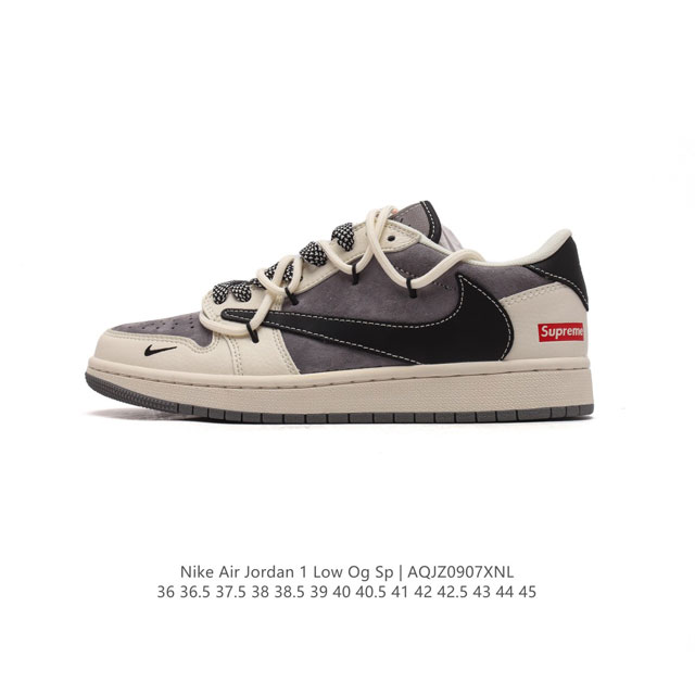 公司级 耐克 Nike Air Jordan 1 Low Og Sp Military Blue Aj1乔1 倒勾 解构绑带 双鞋带 低帮篮球鞋 Aj1 乔丹1