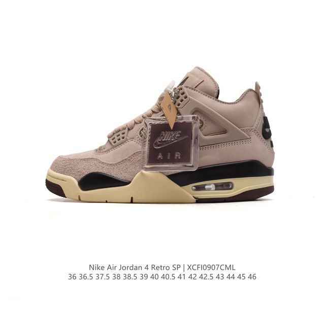 公司级 耐克 Nike Air Jordan 4 Retro Og迈克尔 乔丹aj4代乔4 中帮复古休闲运动文化篮球鞋。秉承轻量化的速度型篮球鞋设计思想完成设计