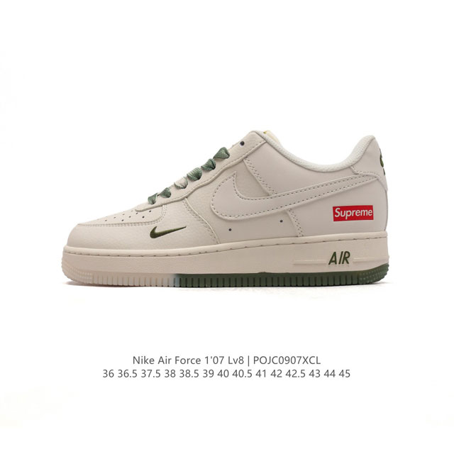 公司级 Af1耐克 Nike Air Force 1 ‘07 Low 空军一号 厚底增高百搭运动板鞋 原楦头原纸板 打造纯正空军版型，专注外贸渠道 全掌内置蜂窝