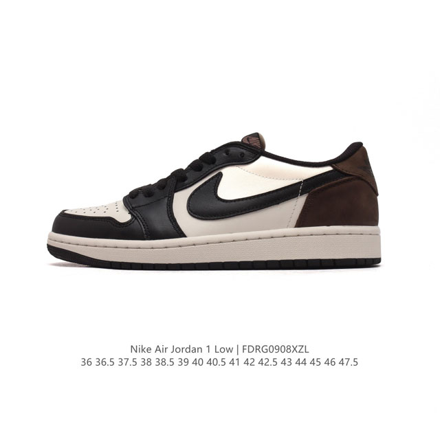 公司级 耐克 乔丹air Jordan 1 Low Aj1 乔1 乔丹1代aj1 低帮复古文化休闲运动篮球鞋。从1985 年面世的元年款汲取设计灵感，采用简洁大