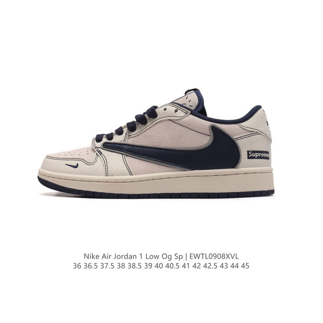 公司级 耐克 Nike Air Jordan 1 Low Og Sp Military Blue Aj1乔1 倒勾 低帮篮球鞋 Aj1 乔丹1代 Aj1 乔1