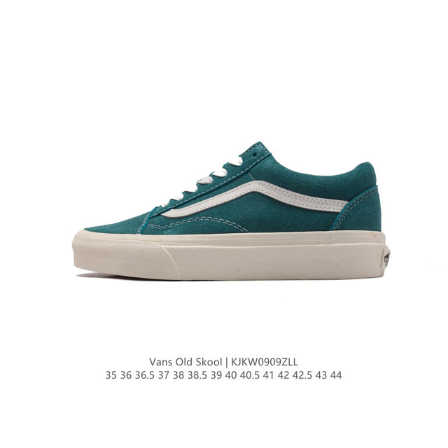 硫化工艺万斯 Vans Old Skool 厚底增高经典款 延续了经典的帆布与麂皮结构，百搭休闲低帮运动滑板鞋 。其实style 36就是现在风靡潮流的vans