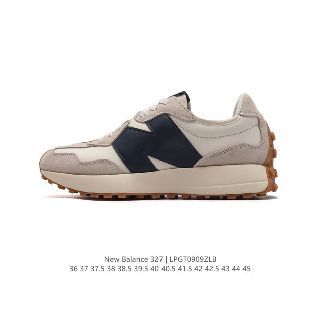 真标 Nb 新百伦 New Balance 327系列复古休闲运动慢跑鞋时尚男女运动鞋 以更纯粹的复古风格设计打造的全新造型 侧身还以解构设计，将 N 字标志以