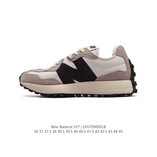 真标 Nb 新百伦 New Balance 327系列复古休闲运动慢跑鞋时尚男女运动鞋 以更纯粹的复古风格设计打造的全新造型 侧身还以解构设计，将 N 字标志以